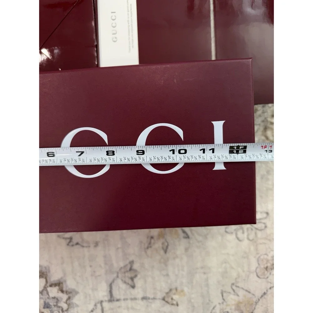 Gucci Luxury Shopping Gift Bag Set Box Ribbon Dust Bag Packaging Authentic